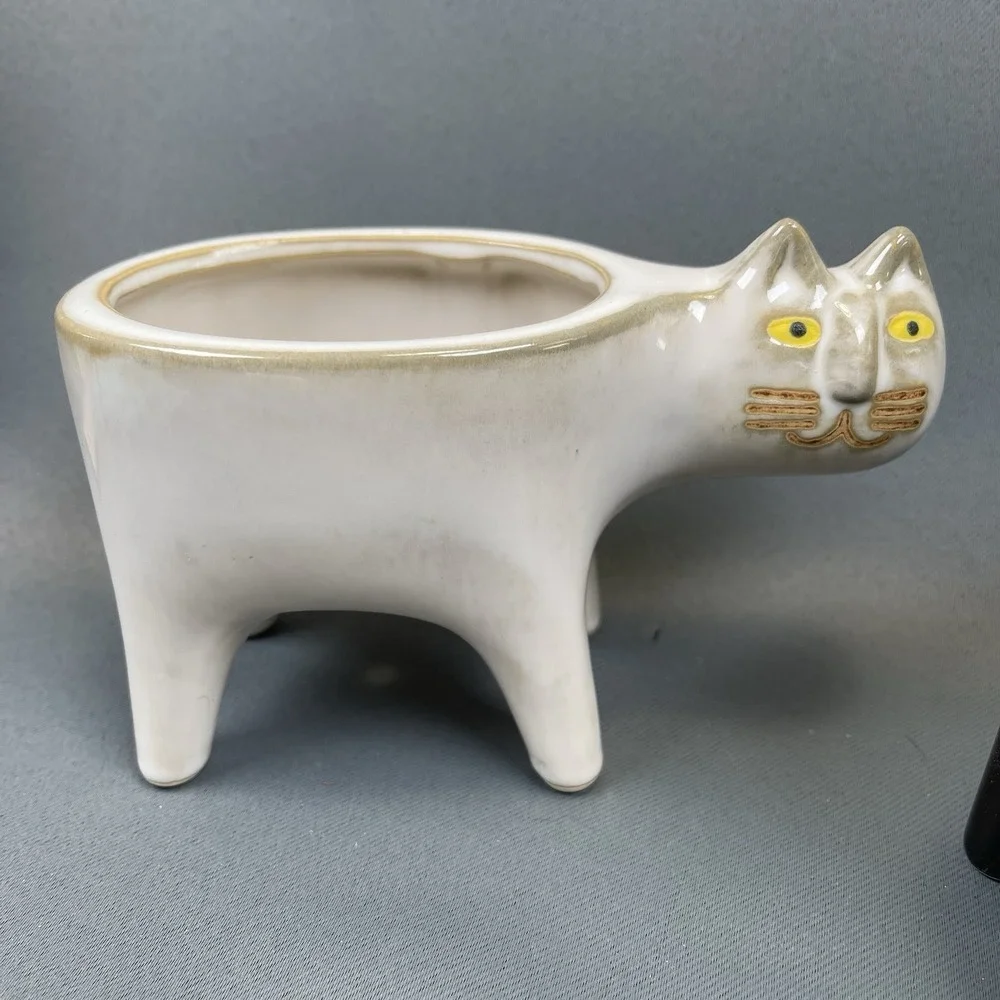Pair of Cat Planter Animal‎ Succulent Plant Pots 5.5